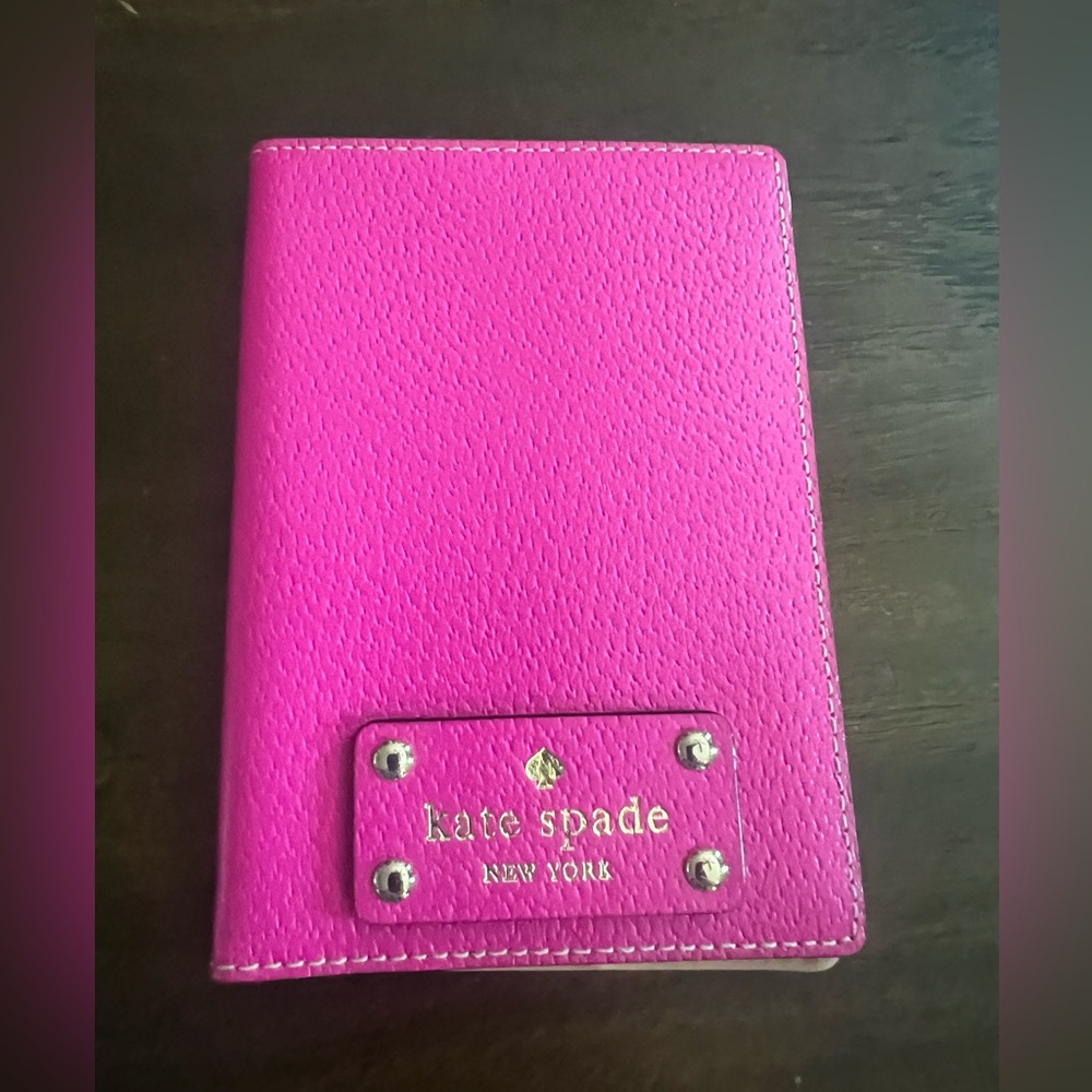 Kate Spade Fuchsia Leather Travel Wallet
